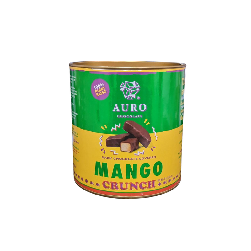 Auro Chocolate - Dark Chocolate Covered Freeze Dried Mango Crunch 75g