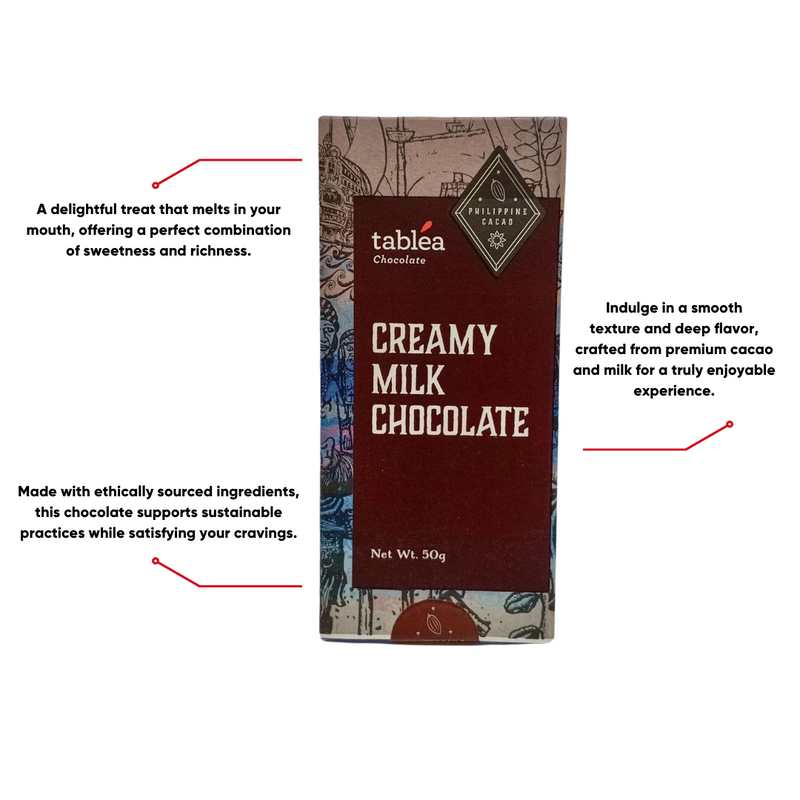 Tablea Chocolate - Creamy Milk Chocolate 50g