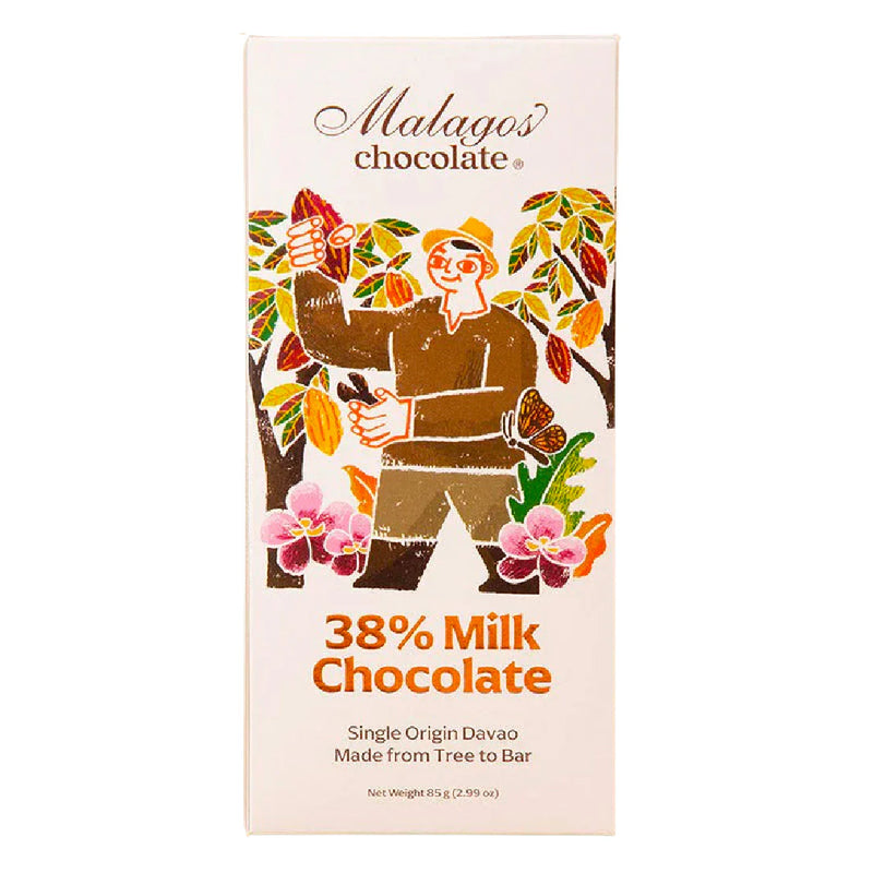 Malagos Chocolate - 38% Milk Chocolate Bar 85g