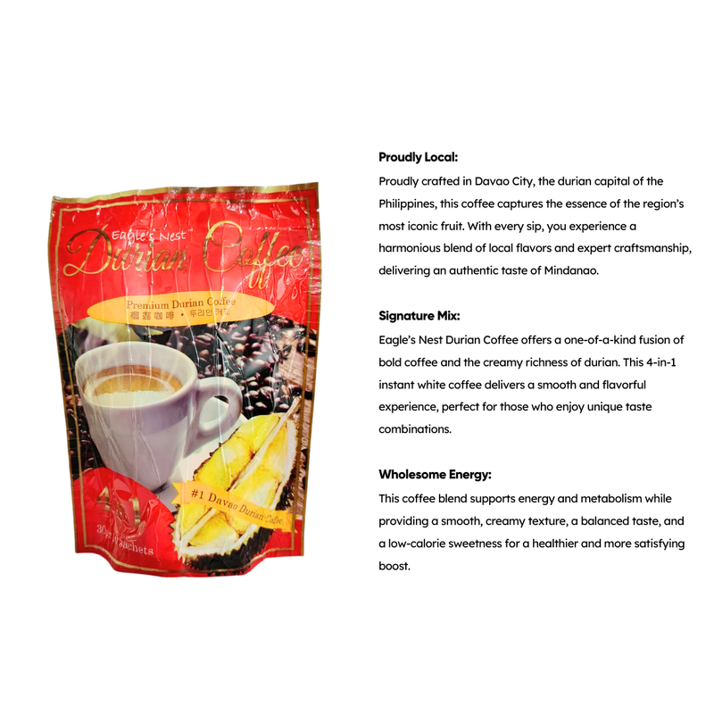 Nutrarich - Eagles Nest Durian Coffee 30g x 10 sachets