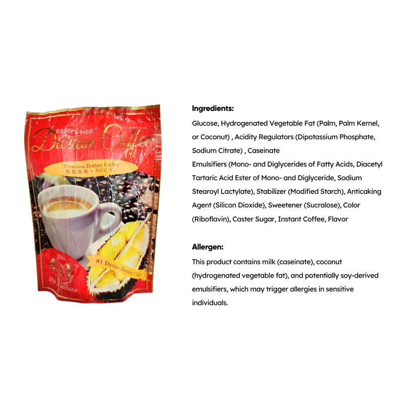 Nutrarich - Eagles Nest Durian Coffee 30g x 10 sachets